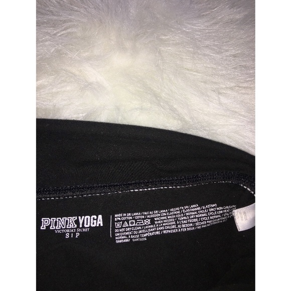 PINK Fold Over Yoga Pants - Picture 3 of 3